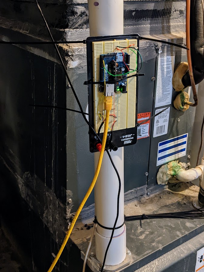 HVAC sensor installed in-situ